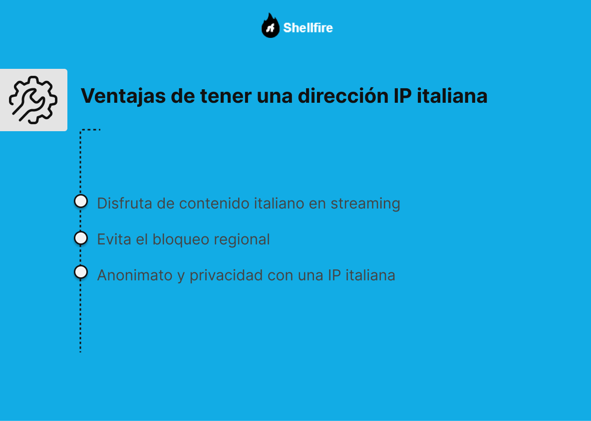 Simular una dirección IP de Italia.