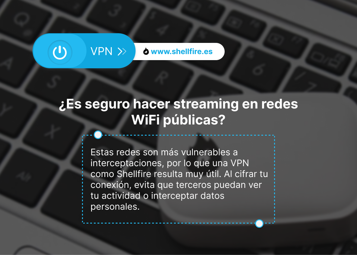 ¿Es seguro hacer streaming en redes WiFi públicas?
